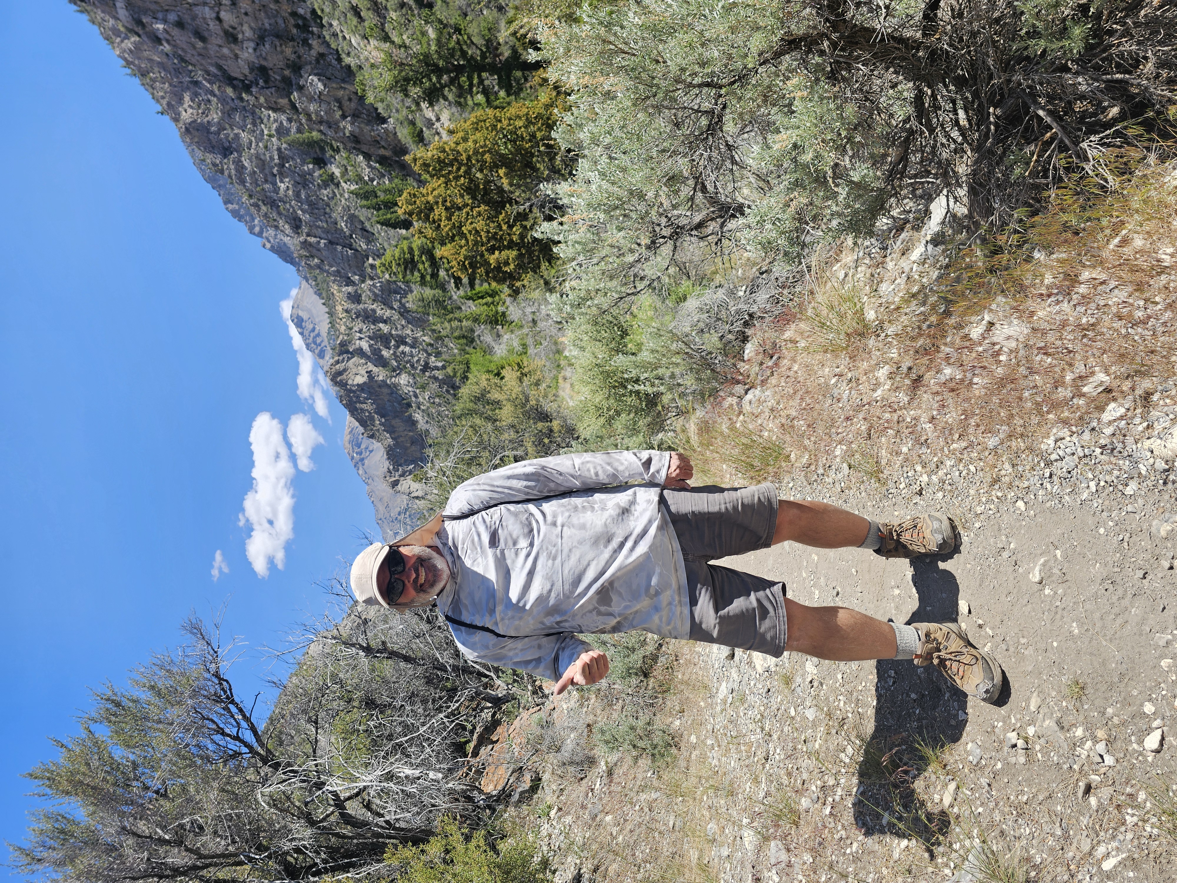 David snowshoeing in winter